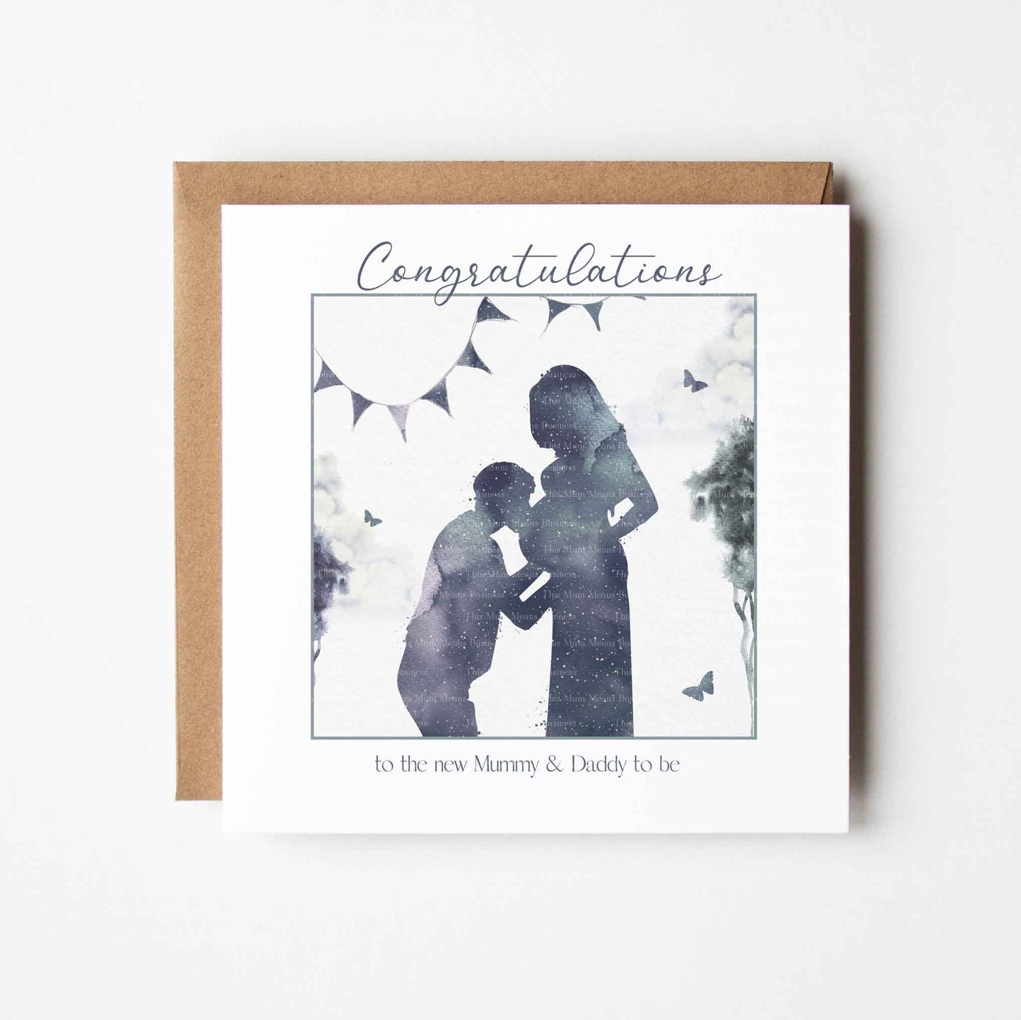 Couple Pregnancy Announcement Galaxy Silhouette