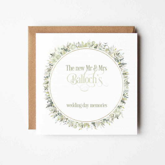 Botanical Wedding Memories - Circle