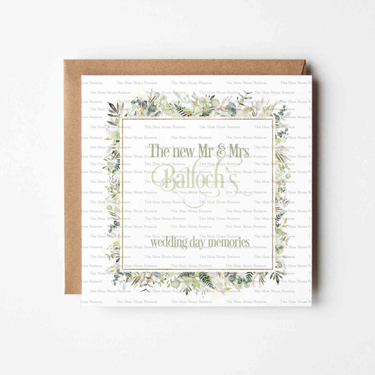 Botanical Wedding Memories - Square