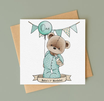 Baby Doodle Bear Set - Boy