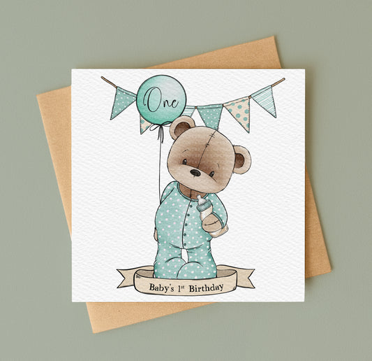 Baby Doodle Bear Set - Boy