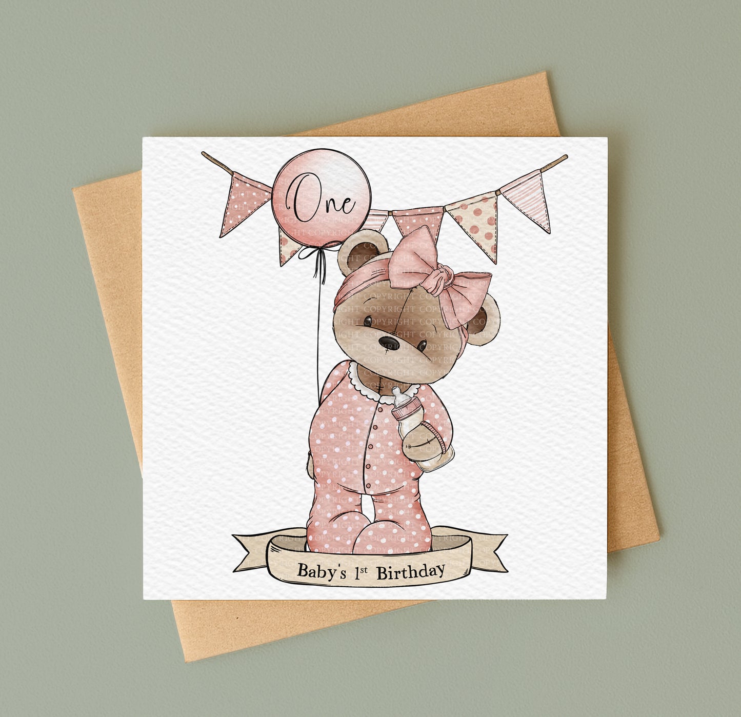 Baby Doodle Bear Set - Girl