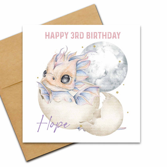 Baby Fire Dragon Card