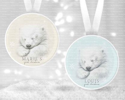 First Christmas Polar Bear Set
