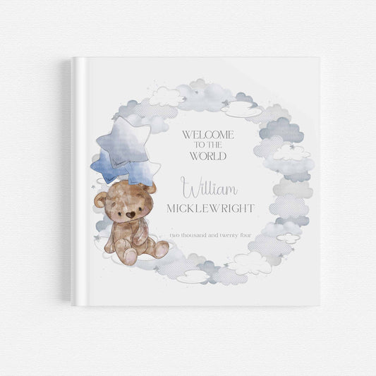 Bear Welcome Baby - Blue