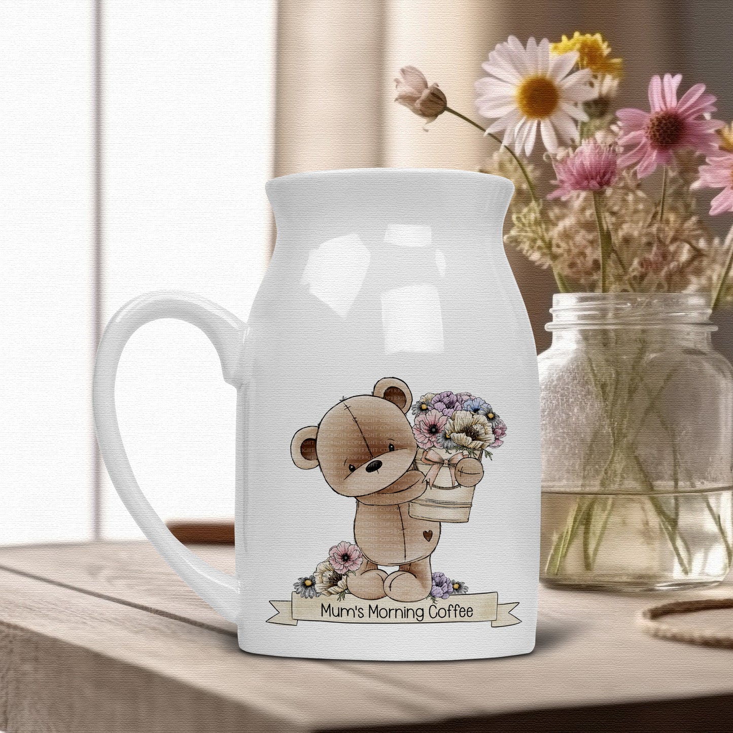 Bear Flower Bucket