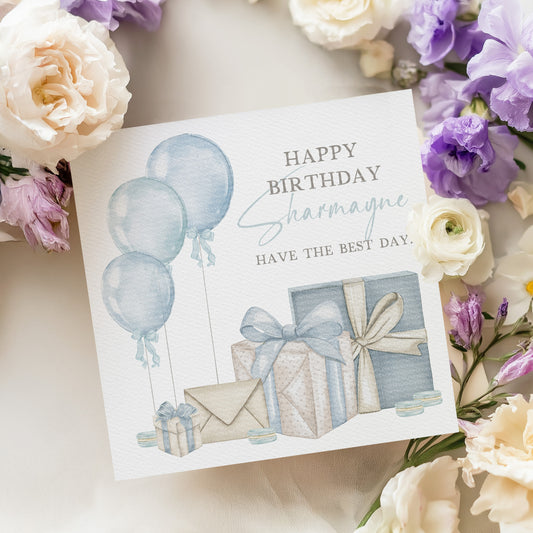 Blue Birthday Presents