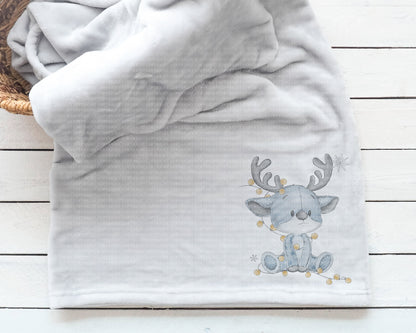 Blue Reindeer Lights