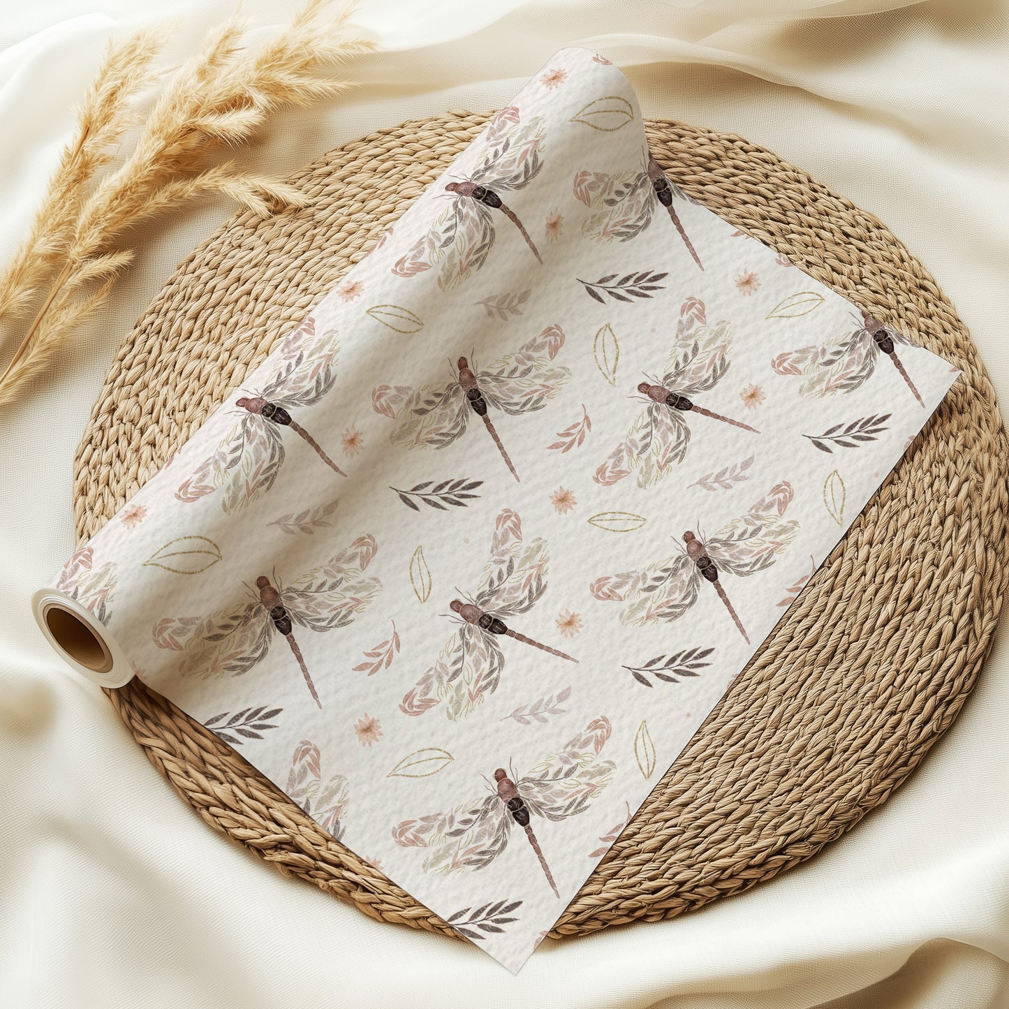Boho Dragonflies Pattern & Dragonfly