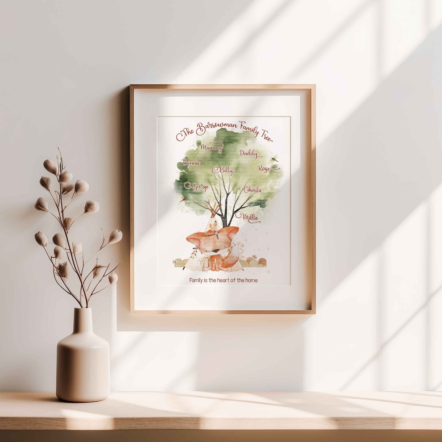 Boho Fox Family Trees