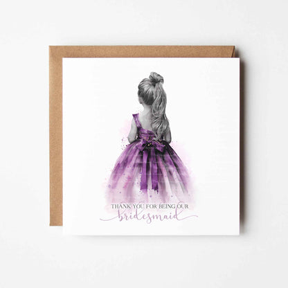 Bridesmaid Thank You Watercolour