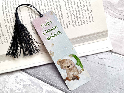 Brown Bear Christmas Bookmark Set