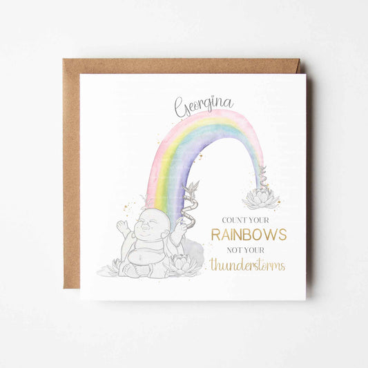 Buddha Wonky Rainbow - Pastel