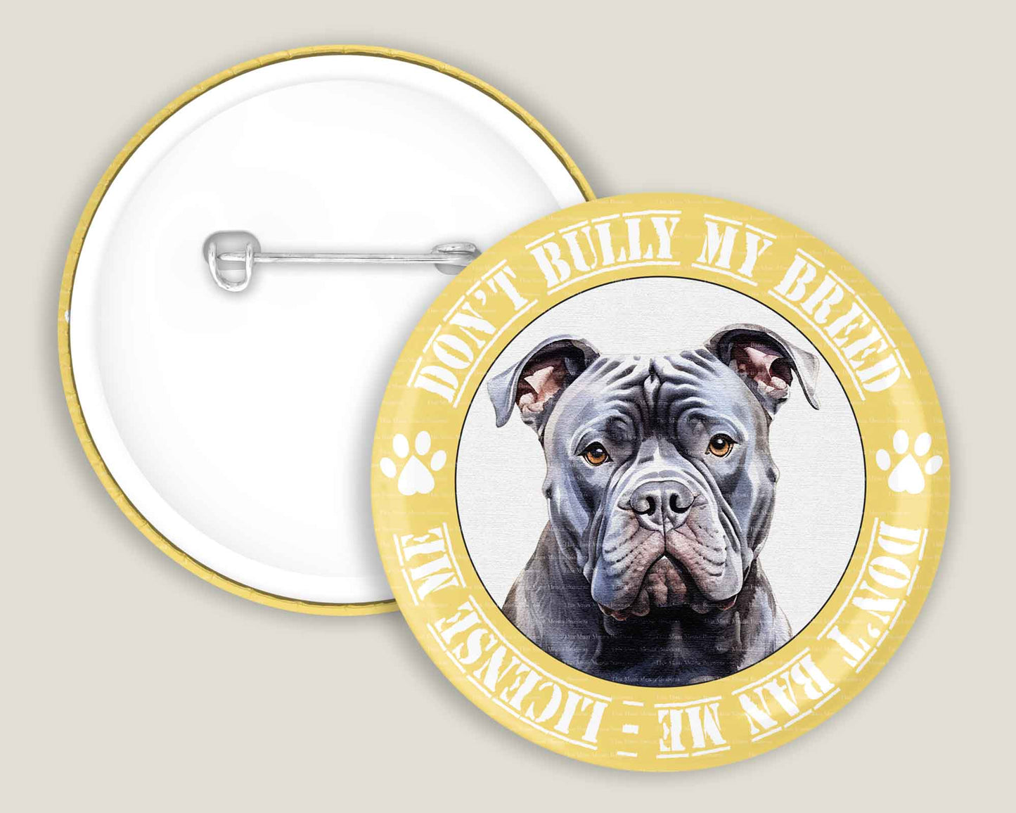 Bully My Breed Badges - Black Dog