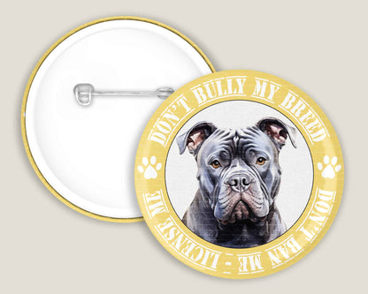 Bully My Breed Badges - Black Dog