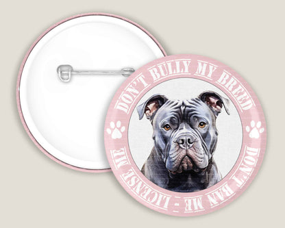 Bully My Breed Badges - Black Dog