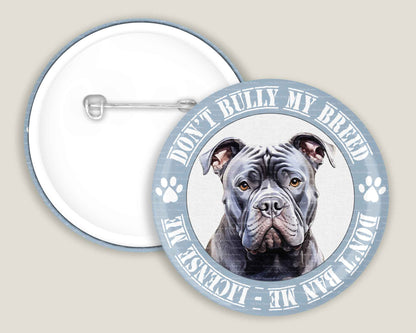 Bully My Breed Badges - Black Dog