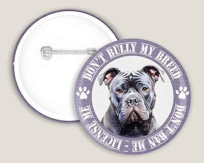 Bully My Breed Badges - Black Dog