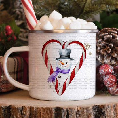 Snowman Character Candy Cane Hearts