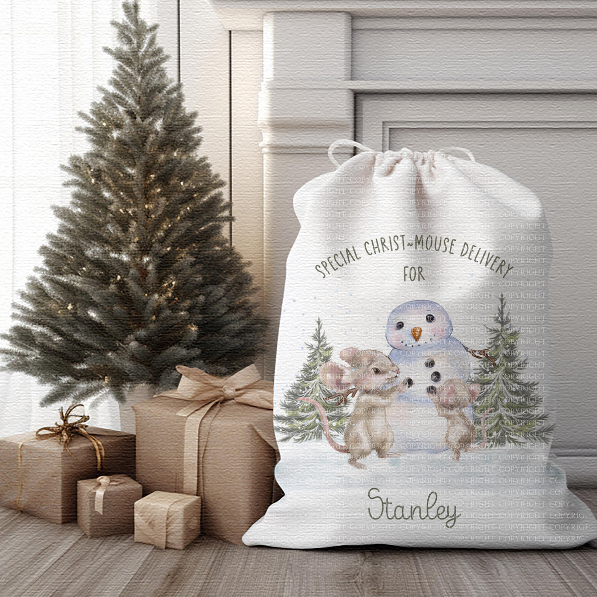 Christ-Mouse Snowman Set