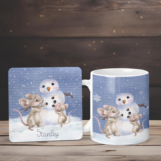 Christ-Mouse Snowman Set