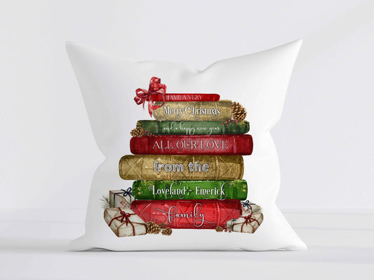 Christmas Book Stacks