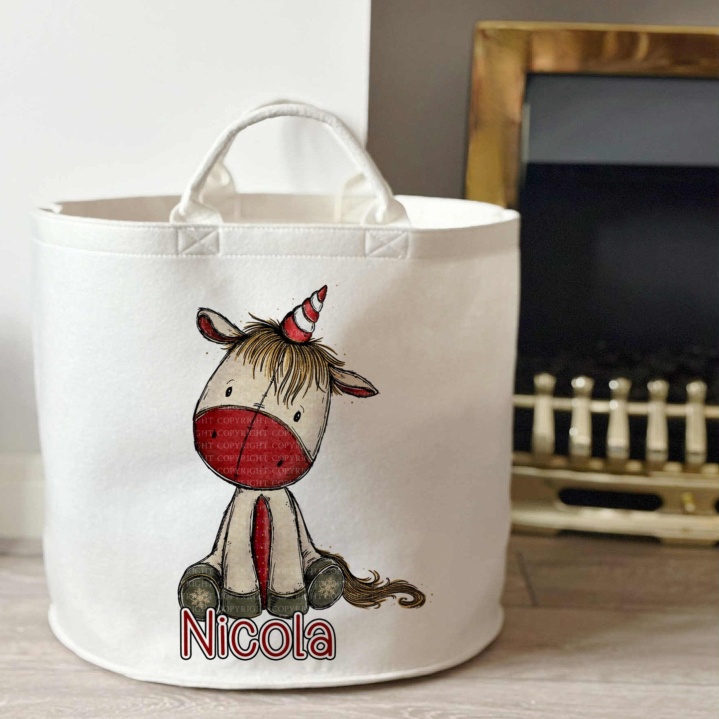 Christmas Unicorn Doodle