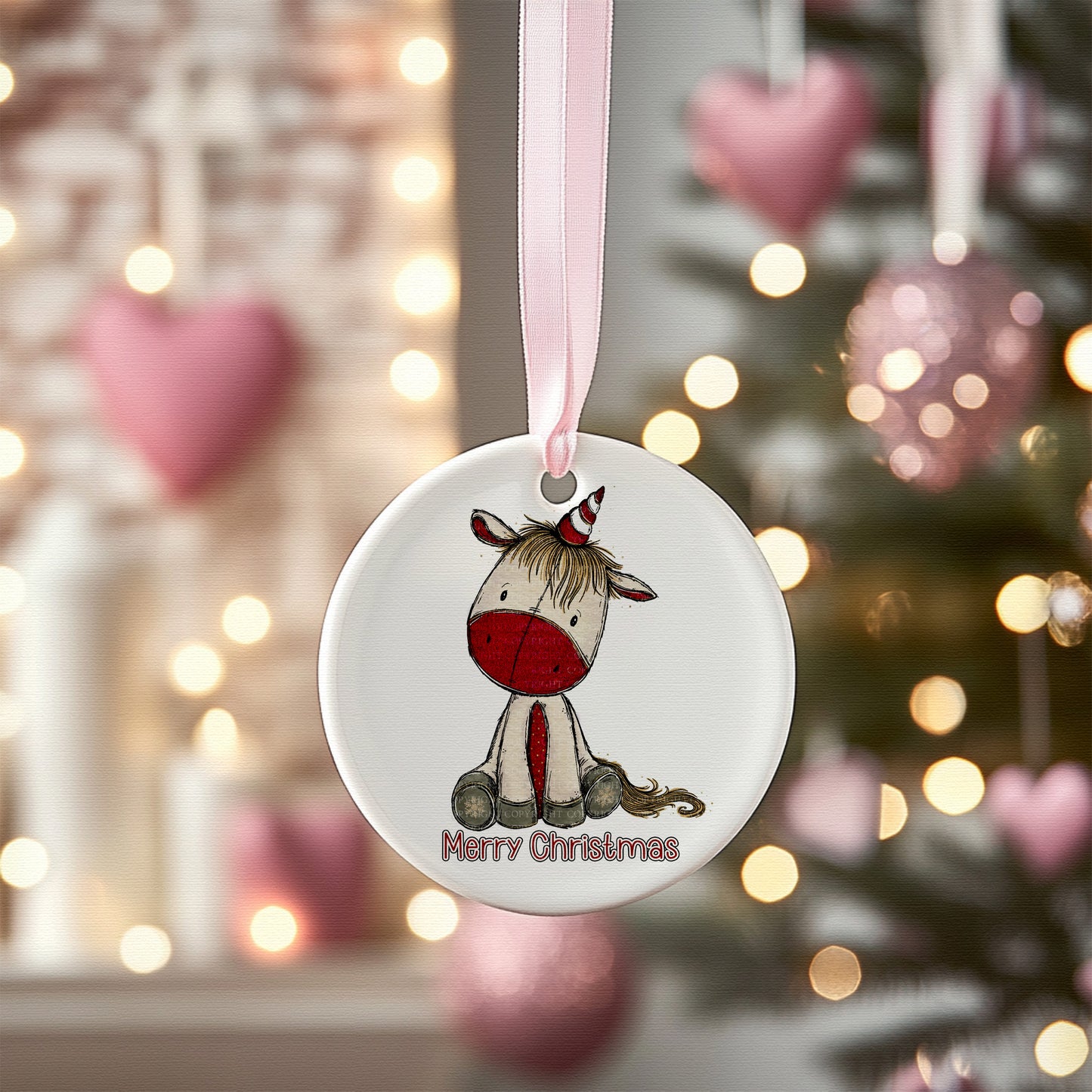 Christmas Unicorn Doodle