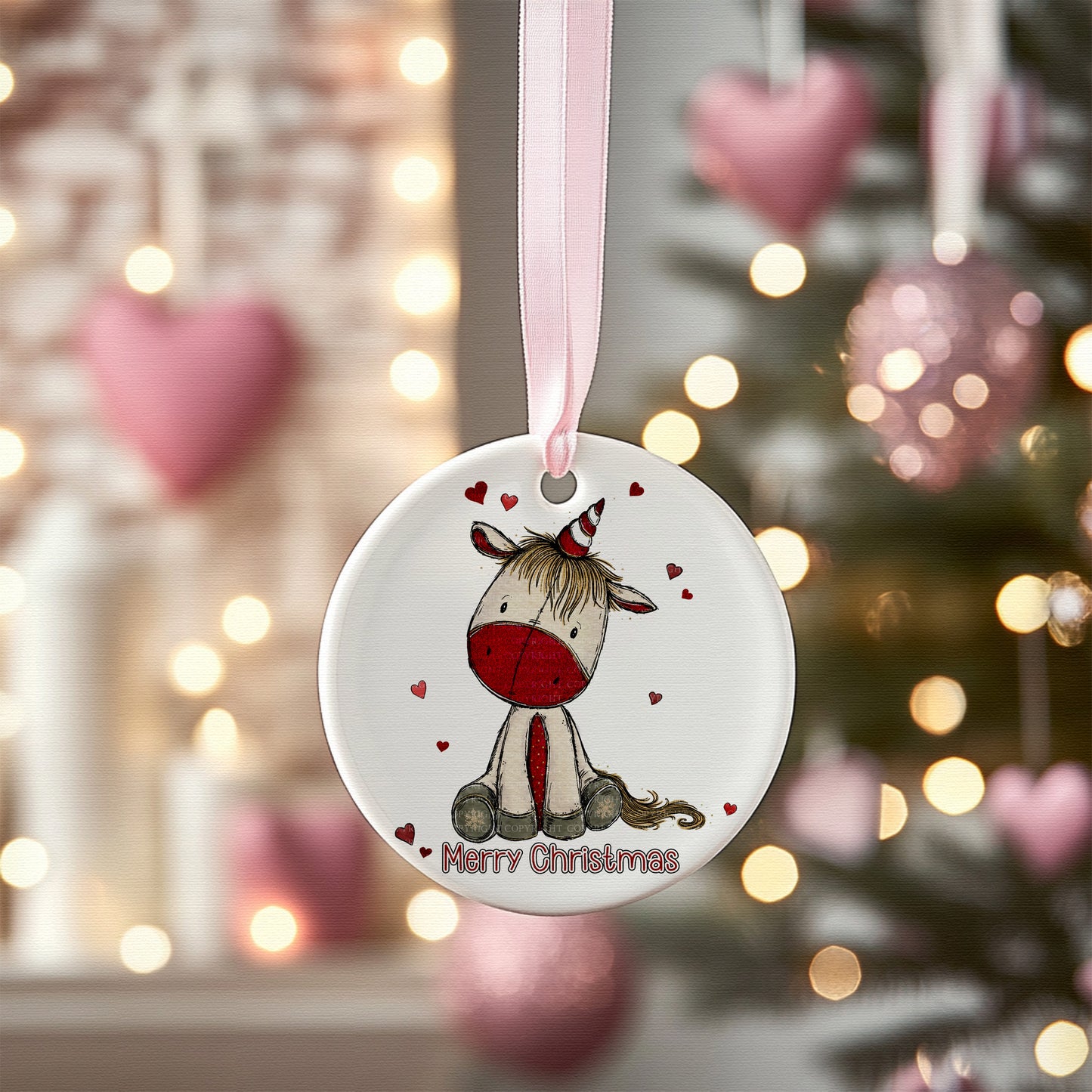 Christmas Unicorn Doodle