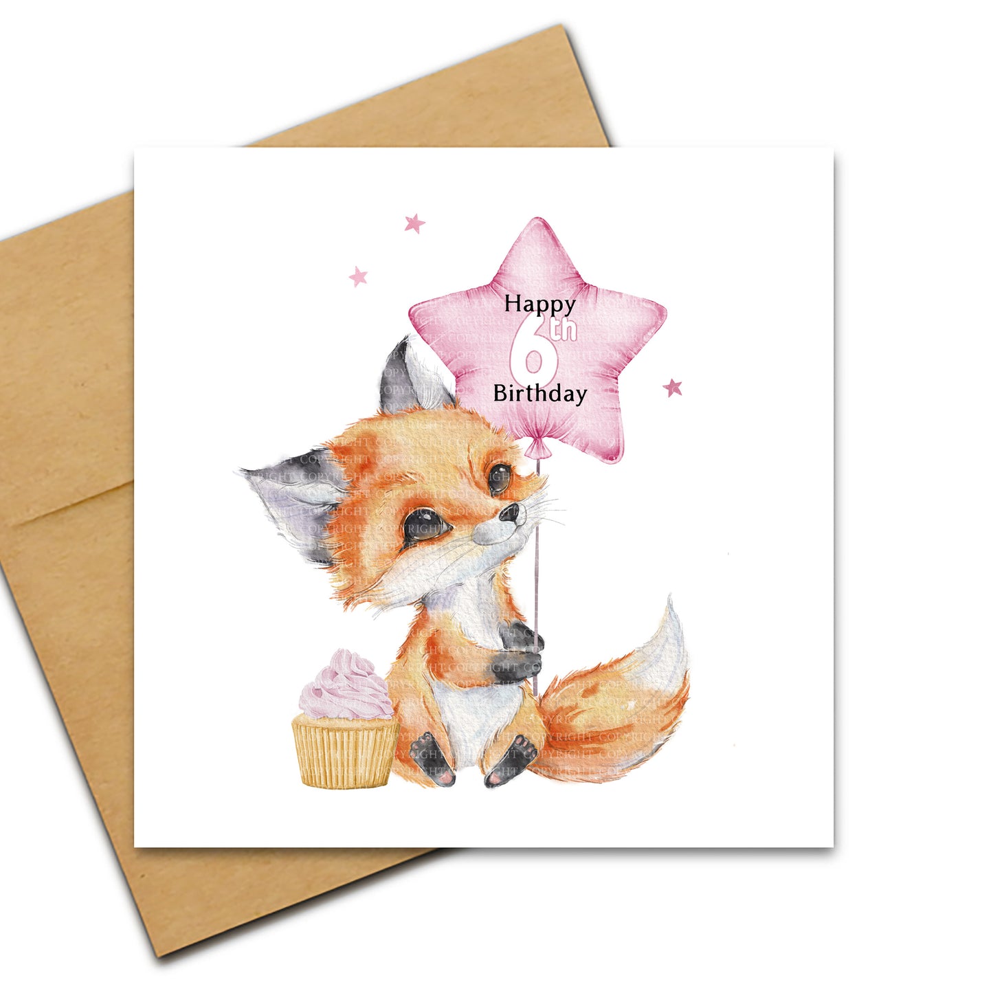 Cute Birthday Fox