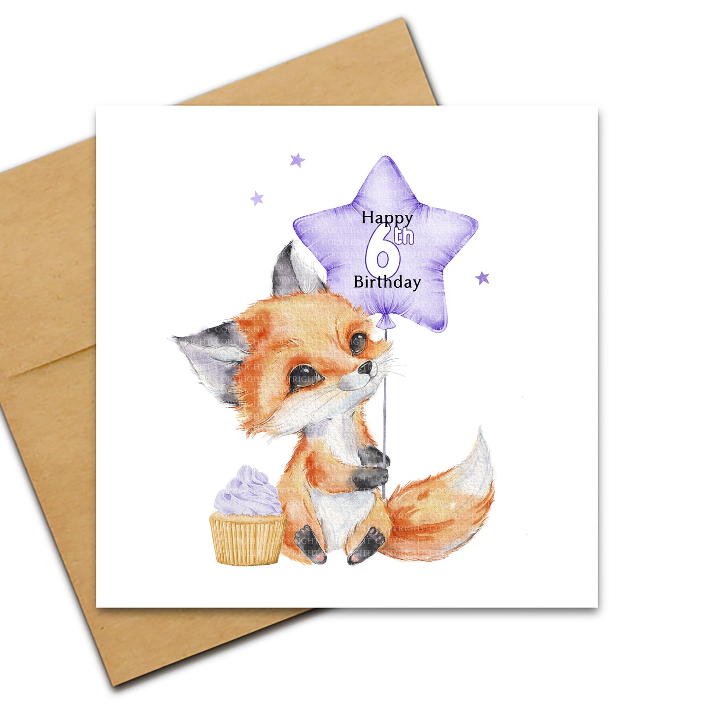 Cute Birthday Fox