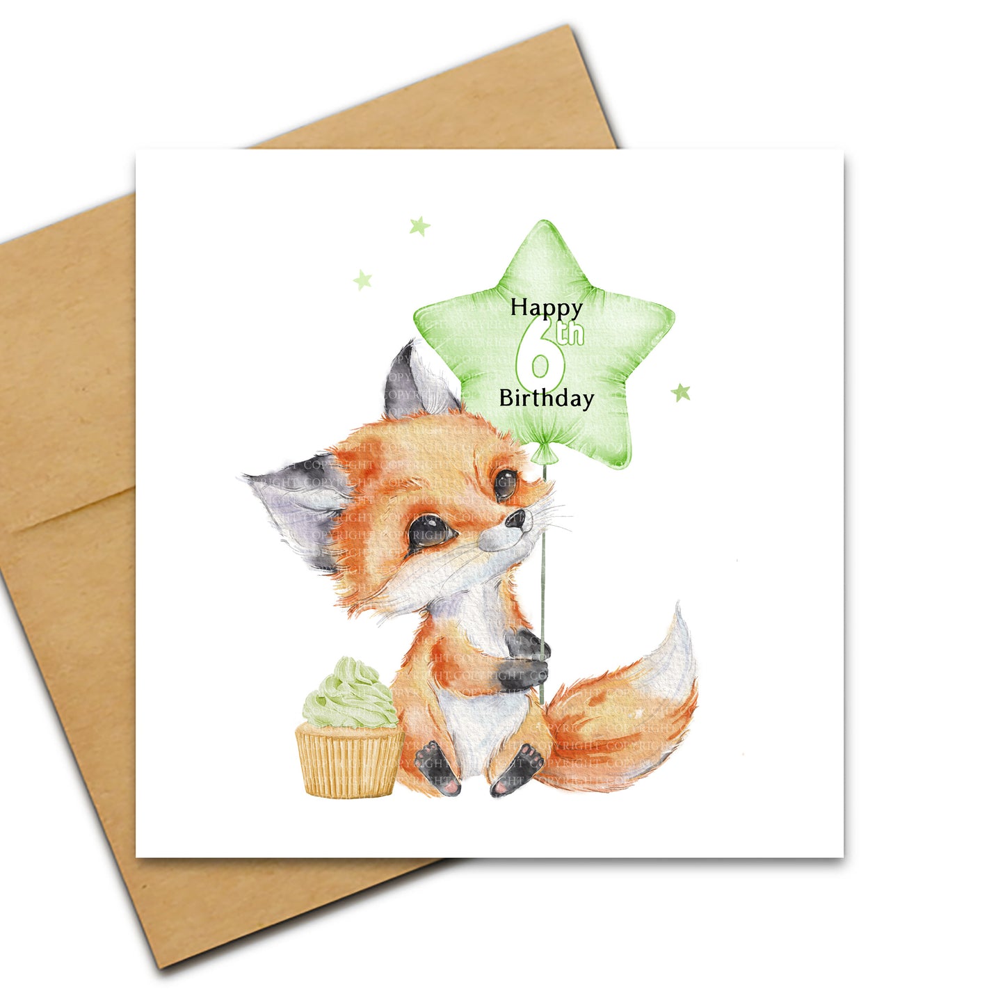 Cute Birthday Fox