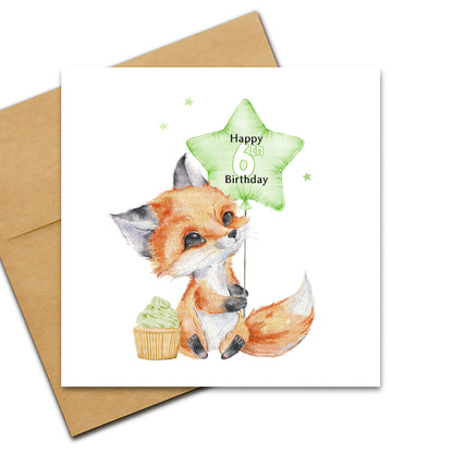 Cute Birthday Fox