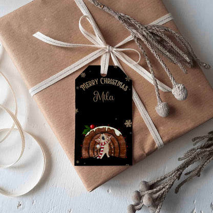 Christmas Pudding Rainbow Pattern & Tags