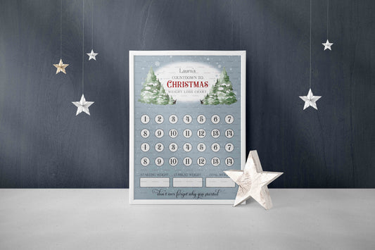 Christmas Scene Weight Loss Chart