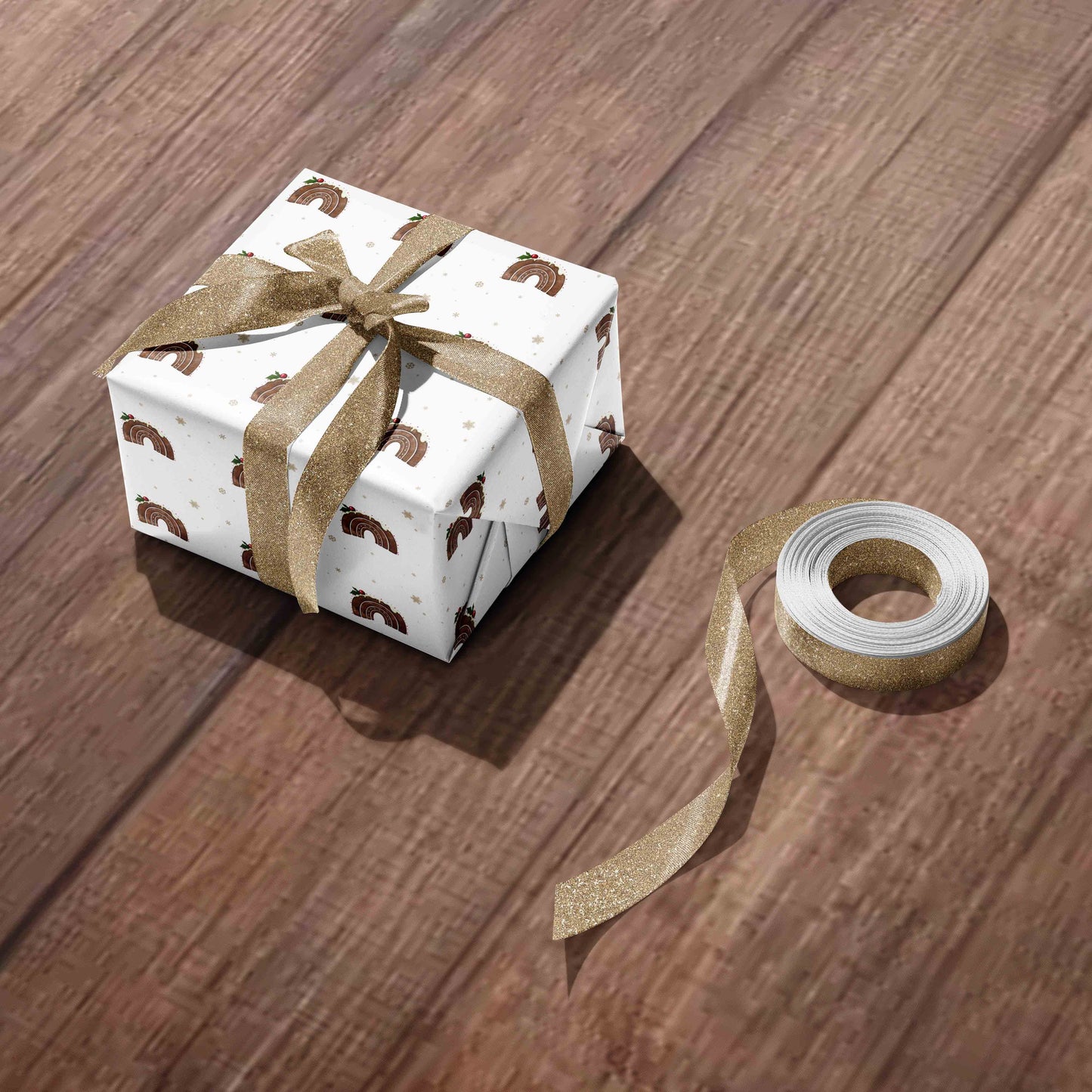 Christmas Pudding Rainbow Pattern & Tags