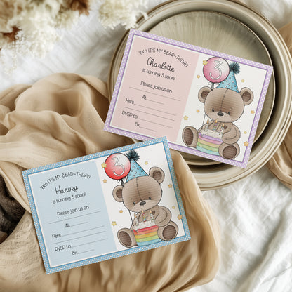 Doodle Birthday Cake Bear Set