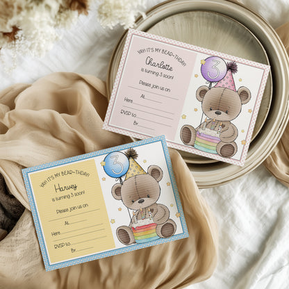 Doodle Birthday Cake Bear Set