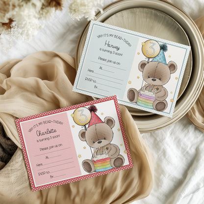 Doodle Birthday Cake Bear Set