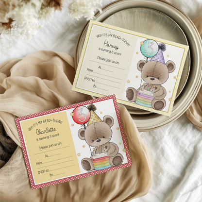 Doodle Birthday Cake Bear Set