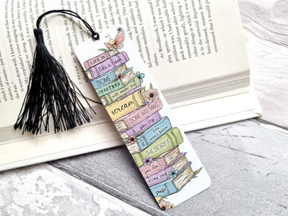 Butterfly Book Stack Bookmark Tumbler