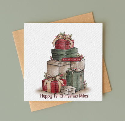 Doodle Christmas Present Stack - Traditional
