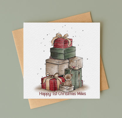 Doodle Christmas Present Stack - Traditional