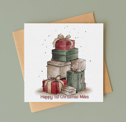Doodle Christmas Present Stack - Traditional