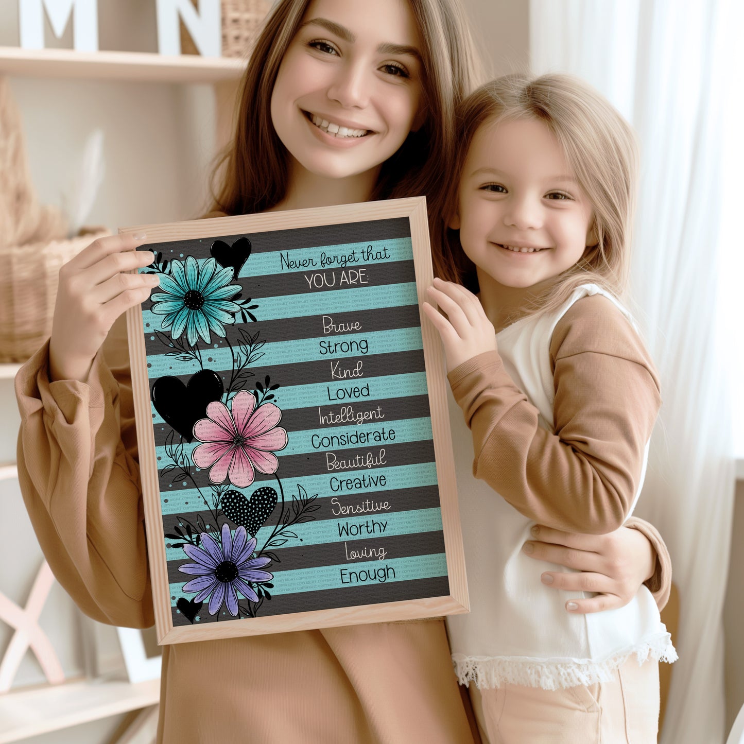 Doodle Flower Affirmations