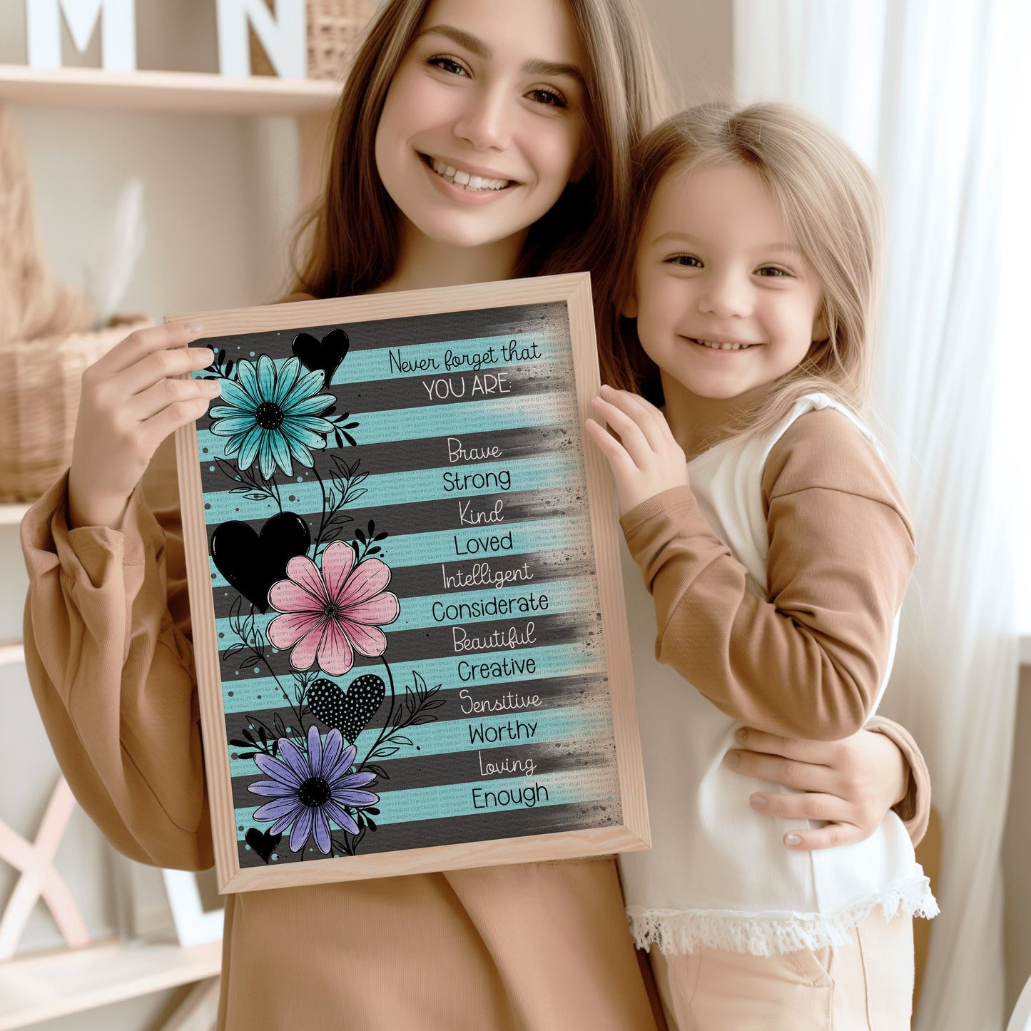 Doodle Flower Affirmations