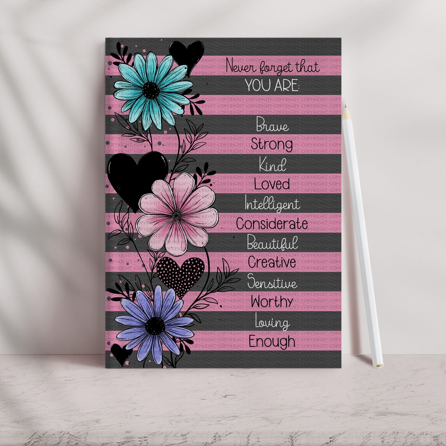 Doodle Flower Affirmations