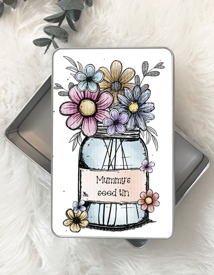 Doodle Flower Jar