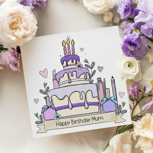 Doodle Make Up Birthday Cake