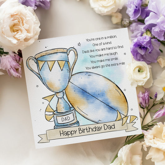 Doodle Rugby Trophies